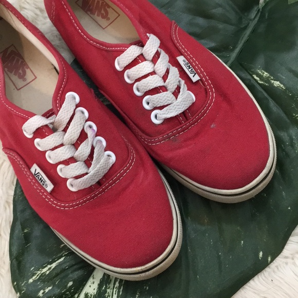 Vans Shoes - Red VANS sneakers woman size 6